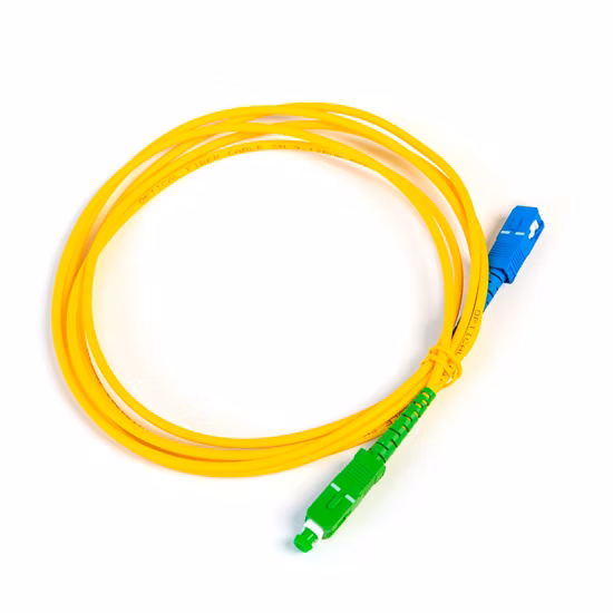 Cabo de remendo interno do conector da fibra ótica LC/Sc/St/FC do único modo